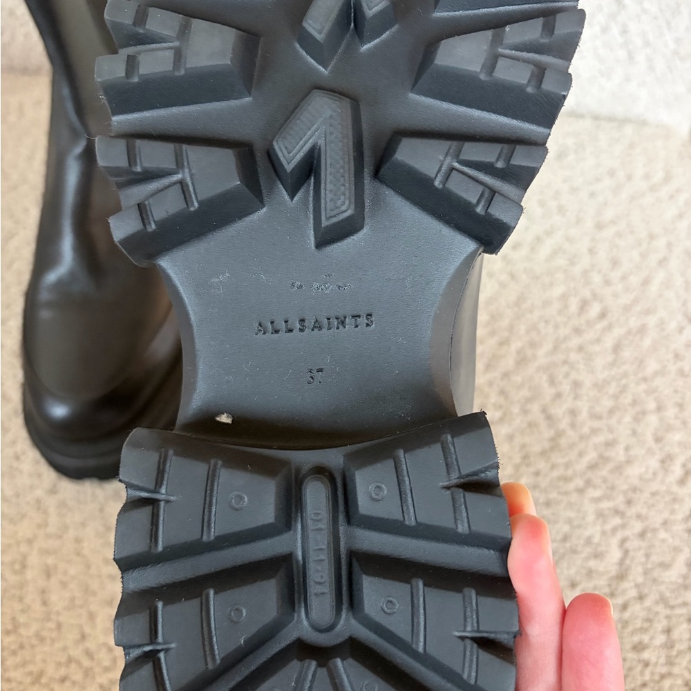 All Saints Black Leather Boots - Picture 5 of 5